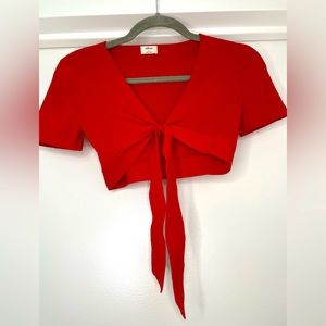 Wilfred crop top red size small